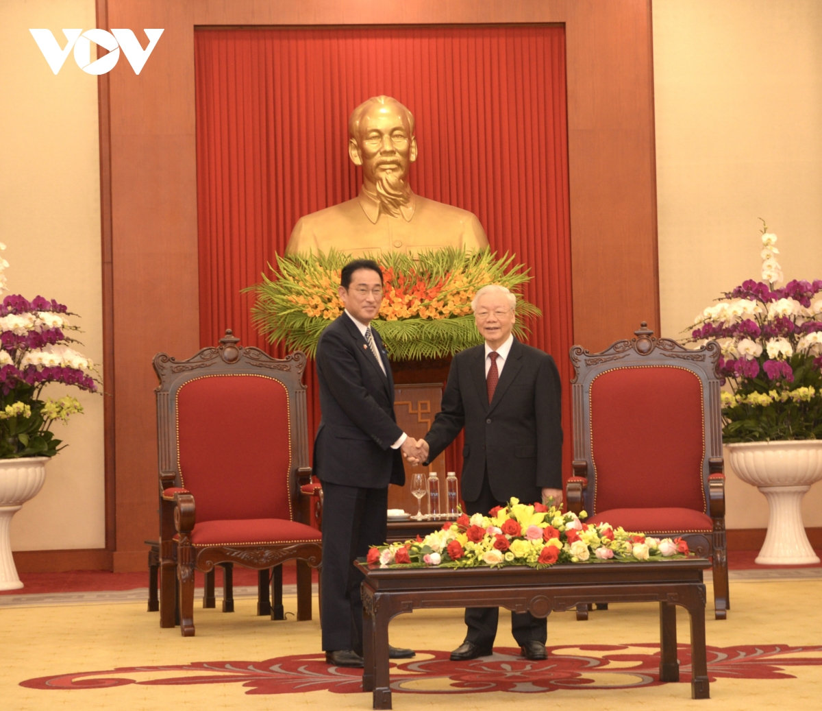 Tổng Bí thư Nguyễn Phú Trọng tiếp Thủ tướng Nhật Bản Kishida Fumio      