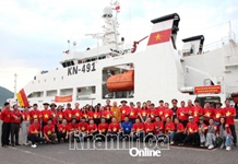 Đoàn công tác số 14 hoàn thành chuyến thăm, làm việc tại Trường Sa và nhà giàn DK1