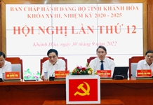 Hội nghị Tỉnh ủy Khánh Hòa lần thứ 12