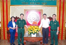Lãnh đạo Ban Tuyên giáo Tỉnh ủy thăm, chúc mừng Bộ Chỉ huy Bộ đội Biên phòng tỉnh nhân ngày truyền thống