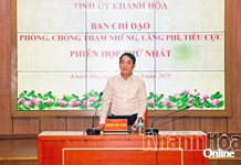 Ban Chỉ đạo Phòng, chống tham nhũng, lãng phí, tiêu cực tỉnh họp phiên thứ nhất