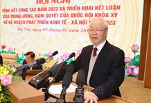 Tổng Bí thư: Tranh thủ thời cơ, thực hiện thắng lợi mục tiêu KT - XH năm 2023