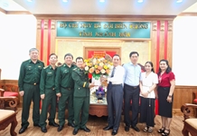 Ban Tuyên giáo và Dân vận Tỉnh ủy thăm, chúc mừng Bộ chỉ huy Bộ đội Biên phòng tỉnh