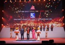 Tổng công ty Khánh Việt đạt giải thưởng TOP 100 Sao Vàng Đất Việt 2021