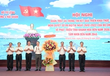 Bí thư Tỉnh ủy Nguyễn Hải Ninh: Quán triệt và thông tin kết quả triển khai thực hiện Nghị quyết 09 đến cán bộ, đảng viên Vùng 4 Hải quân