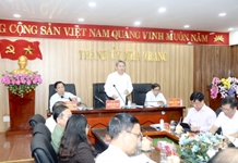 Thường trực Tỉnh ủy Khánh Hòa làm việc với Ban Thường vụ Thành ủy Nha Trang