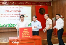 Tỉnh ủy Khánh Hòa phát động ủng hộ đồng bào bị thiệt hại do bão số 10 gây ra