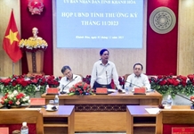 UBND tỉnh Khánh Hòa họp thường kỳ tháng 11