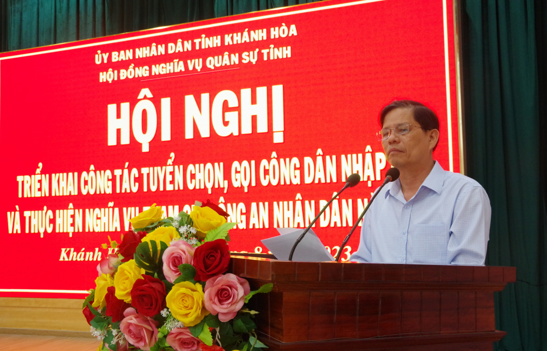 Hội nghị triển khai công tác tuyển quân 2024