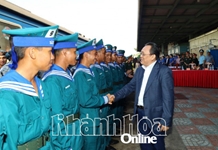 Khánh Hòa chào đón các lực lượng tham gia diễu binh kỷ niệm 50 năm Ngày Giải phóng miền Nam