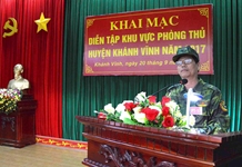 Diễn tập khu vực phòng thủ huyện Khánh Vĩnh năm 2017