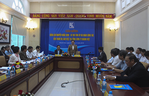 Bí thư Tỉnh ủy Khánh Hòa làm việc với Tổng Công ty Khánh Việt