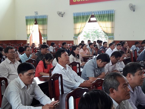 Khánh Vĩnh: Thông báo nhanh kết quả Hội nghị Trung ương 6 và thông tin thời sự cho cán bộ chủ chốt