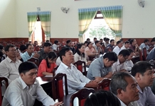 Khánh Vĩnh: Thông báo nhanh kết quả Hội nghị Trung ương 6 và thông tin thời sự cho cán bộ chủ chốt