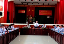 Bí thư Tỉnh ủy Nguyễn Khắc Định thăm và làm việc tại Khánh Vĩnh