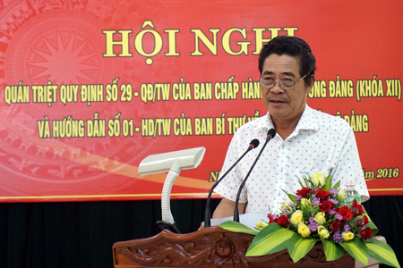 Quán triệt quy định và hướng dẫn về thi hành Điều lệ Đảng