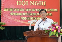 Hội nghị triển khai thực hiện Chỉ thị 05 – CT/TW, ngày 15/5/2016 của Bộ Chính trị về “Đẩy mạnh học tập và làm theo tư tưởng, đạo đức, phong cách Hồ Chí Minh” trên địa bàn tỉnh Khánh Hòa