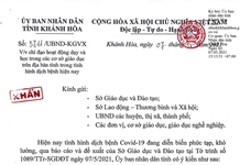 Khánh Hòa: Học sinh tạm dừng đến trường chậm nhất từ ngày 12-5