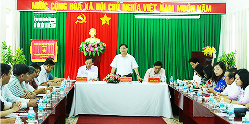 Làm việc với Sở Văn hóa và Thể thao