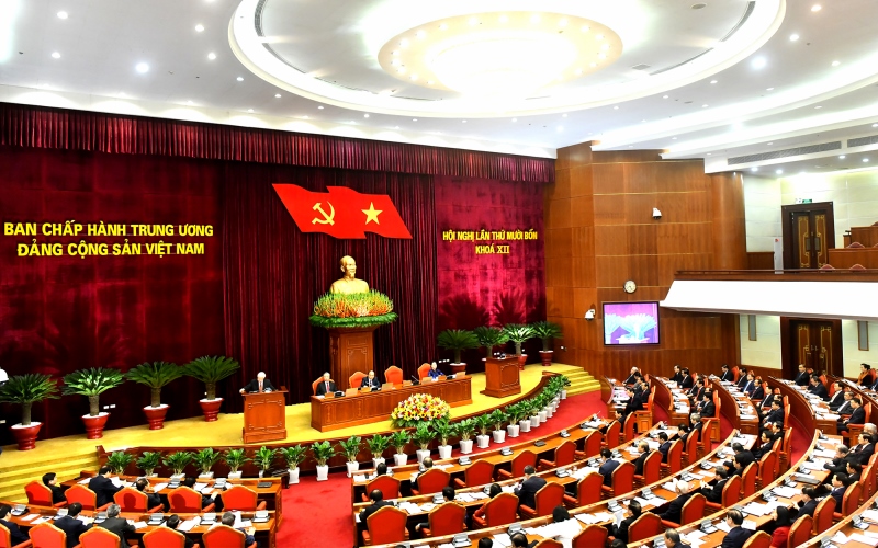 Thông cáo báo chí về ngày làm việc thứ ba của Hội nghị lần thứ 14 Ban Chấp hành T.Ư Đảng khóa XII