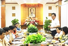 Giao ban với các cơ quan tham mưu của Tỉnh ủy