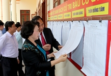 Kiểm tra công tác bầu cử tại một số địa phương