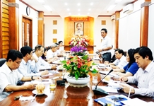 Thường trực Tỉnh ủy giao ban với các cơ quan tham mưu của Tỉnh ủy