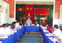 Trưởng ban Tuyên giáo Tỉnh ủy làm việc với các địa phương được phân công phụ trách