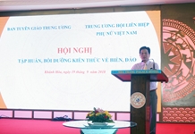 Tập huấn, bồi dưỡng kiến thức biển, đảo cho phụ nữ toàn quốc