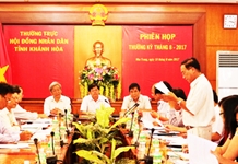 Thường trực HĐND tỉnh họp phiên thường kỳ tháng 8