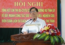 Hội nghị tổng kết Chỉ thị 05-CT/TU, ngày 24/11/2006 của Ban Thường vụ Tỉnh ủy về đẩy mạnh công tác sưu tầm tư liệu, nghiên cứu, biên soạn lịch sử cách mạng xã, phường, thị trấn