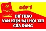 Xin ý kiến đóng góp vào dự thảo các văn kiện trình Đại hội XIII của Đảng