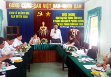 Hội nghị giao ban Công tác Giáo dục Lý luận chính trị tại Trung tâm bồi dưỡng chính trị các huyện, thị, thành phố 6 tháng đầu năm 2016