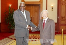 Tổng Bí thư Nguyễn Phú Trọng tiếp Chủ tịch Quốc hội Cu - ba