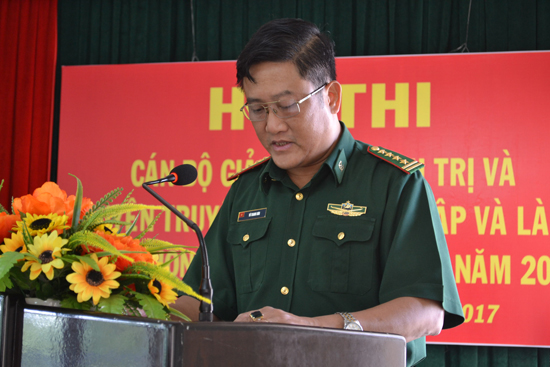 Bộ Chỉ huy Bộ đội Biên phòng tỉnh Khánh Hòa: Khai mạc Hội thi cán bộ giảng dạy chính trị, thi tuyên truyền viên về học tập và làm theo phong cách Hồ Chí Minh năm 2017