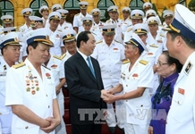 Chủ tịch nước gặp mặt cựu chiến binh Đường Hồ Chí Minh trên biển