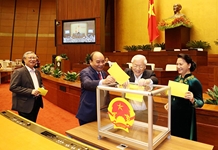 Quốc hội tiến hành bỏ phiếu bầu Chủ tịch nước