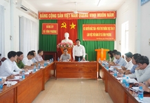 Đồng chí Phó Bí thư Thường trực Tỉnh ủy Nguyễn Khắc Toàn làm việc với Đảng ủy xã Vĩnh Phương và Vĩnh Trung