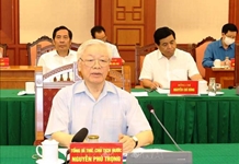 Tổng Bí thư, Chủ tịch nước Nguyễn Phú Trọng chủ trì họp Tiểu ban Văn kiện Đại hội XIII của Đảng