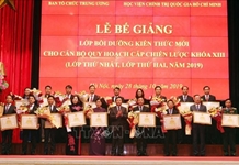 Bế giảng lớp bồi dưỡng cán bộ quy hoạch cấp chiến lược khóa XIII của Đảng