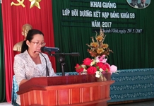 Trung tâm Bồi dưỡng chính trị huyện Khánh Vĩnh: Khai giảng Lớp bồi dưỡng lý luận chính trị dành cho đối tượng kết nạp Đảng khóa 59 năm 2017