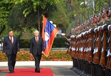 Tổng Bí thư, Chủ tịch nước Nguyễn Phú Trọng hội đàm với Tổng Bí thư, Chủ tịch nước Cộng hòa Dân chủ Nhân dân Lào Bun-nhăng Vo-la-chít