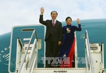 Chủ tịch nước Trần Đại Quang bắt đầu chuyến thăm cấp Nhà nước tới Italy