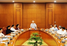 Tổng Bí thư, Chủ tịch nước Nguyễn Phú Trọng chủ trì họp Tiểu ban Văn kiện Đại hội XIII của Đảng