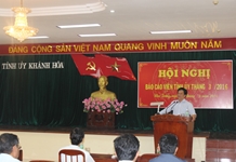 Hội nghị Báo cáo viên Tỉnh ủy tháng 3/2016