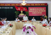 Bộ Ngoại giao làm việc với lãnh đạo tỉnh Khánh Hòa về công tác đối ngoại