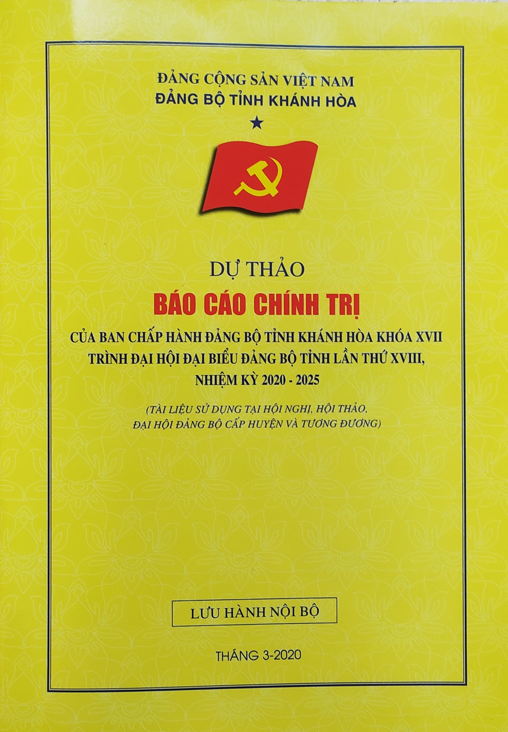 KHÁNH HÒA TRIỂN KHAI THẢO LUẬN, GÓP Ý  CÁC VĂN KIỆN ĐẠI HỘI XIII CỦA ĐẢNG VÀ ĐẠI HỘI  ĐẢNG BỘ TỈNH LẦN THỨ XVIII, NHIỆM KỲ 2020 - 2025