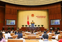 Quốc hội thảo luận ở hội trường về một số nội dung còn ý kiến khác nhau của dự án Luật Tố cáo (sửa đổi)