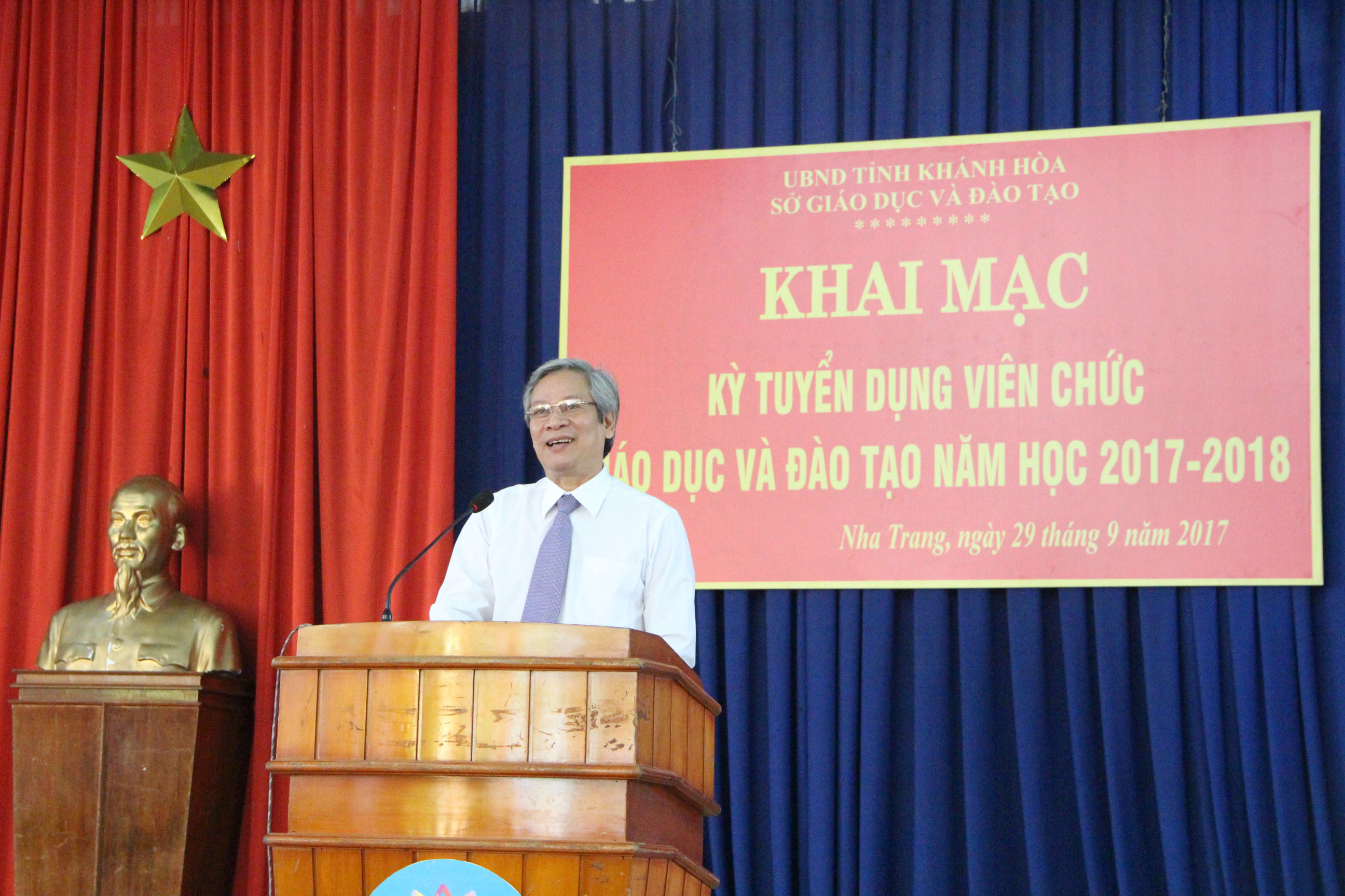 Sở Giáo dục và Đào tạo: Tổ chức khai mạc Kỳ tuyển dụng viên chức giáo dục và đào tạo năm học 2017-2018