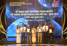Trao giải thưởng toàn quốc về thông tin đối ngoại lần thứ hai - năm 2015